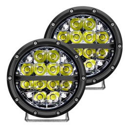 Rigid-Industries Off Road Fog Light Spot Beam | Pair | 360-Series | 6in | LED | White Backlight