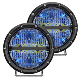 Rigid-Industries Off Road Fog Light Drive Beam | Pair | 360-Series | 6in | LED | Blue Backlight