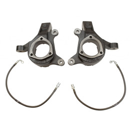 MaxTrac Lift Spindles For GMC Sierra 1500 2007-2016 | Front | 3in | 2WD | w/ Extended DOT Compliant Brake Lines