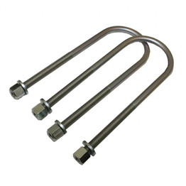 MaxTrac U-Bolts For Ford Ranger 1998-2009 | Rear | 1in/3in Lift Blocks | 10.75in x 3.00in x 1/2in | 2WD