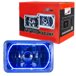 Oracle Headlights Pre-Installed Lights | Sealed Beam | 4x6 in. | Blue Halo