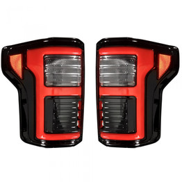 Recon Tail Lights For Ford F-150 2018 2019 2020 | LED Style | OLED | Smoked Lens