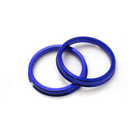 Wheel Mate Flange Hub Ring Set | Muteki Series | 65mm x 56mm | 2 Piece | Blue
