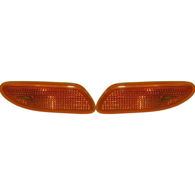 CarLights360: For Mercedes-Benz C55 AMG Side Marker Light 2005 2006 Pair Driver and Passenger Side DOT Certified For MB2570102 | MB2571102 (PLX-M1-339-1402L-UF-CL360A7)