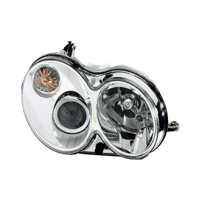 For Mercedes-Benz CLK-Class from 3/31/06-2008 Headlight Assembly Unit w/o Curve Lighting w/o Inner Tail Light B & w/o Inner Tail Light B & Module Passenger w/o bulbs and ballast (CLX-M1-339-1132RMUSHM)