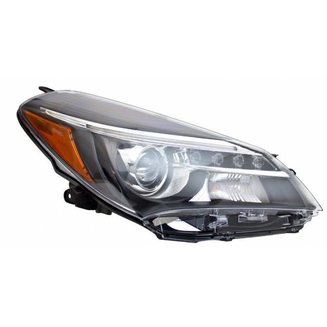 CarLights360: For Toyota Yaris Headlight Assembly 2015 2016 2017 Passenger Side DOT Certified TO2519151 (Vehicle Trim: SE | Hatchback | w/ LED DRL) (CLX-M0-20-9633-00-1-CL360A1)