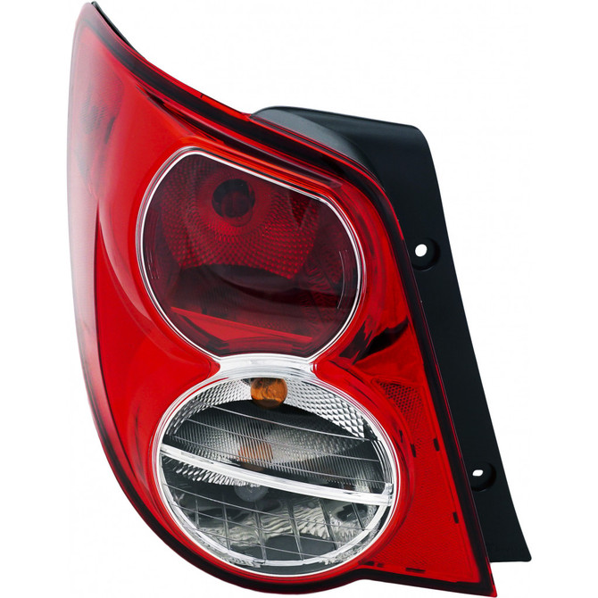 CarLights360: For Chevy Sonic Tail Light Assembly 2012 2013 2014 Driver Side | w/ Bulbs | CAPA Certified | GM2800251 (CLX-M0-11-6420-00-9-CL360A1)