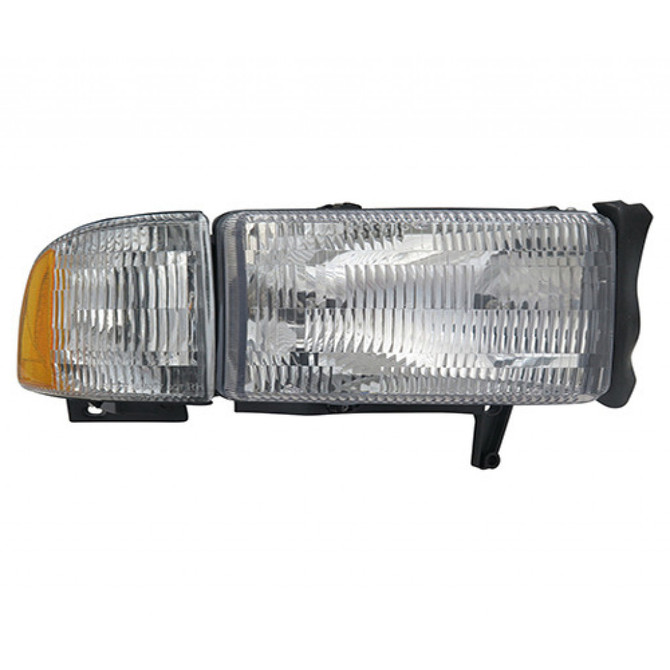 For Dodge Ram Headlight Assembly 1994-2001 Passenger Side DOT Certified CH2503101 | 55076748AO ;w/o Sport Pkg (CLX-M0-20-3016-78-1)