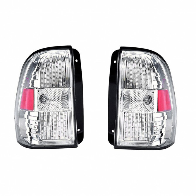 For Chevy Trailblazer 2002-2008 Tail Light Assembly LED Chrome Pair Driver and Passenger Side (CLX-M0-M35-1901P-ASV)