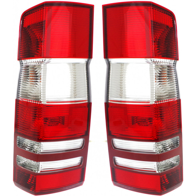 CarLights360: For 2010 2011 2012 2013 2014 Mercedes-Benz Sprinter 2500 3500 Tail Light Assembly Driver and Passenger Side DOT Certified w/Bulbs - Replaces MB2800136 MB2801136 (PLX-M0-11-6510-90-1-CL360A1)