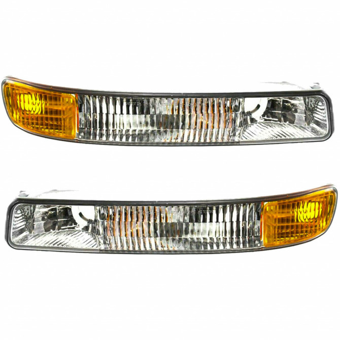 CarLights360: For 1999 - 2004 GMC Sierra 3500 Turn Signal / Parking Light / Side Marker Light Driver and Passenger Side CAPA Certified  - Replaces GM2520174 GM2521174 (Vehicle Trim: CLASSIC) (PLX-M0-12-5104-01-9-CL360A8)