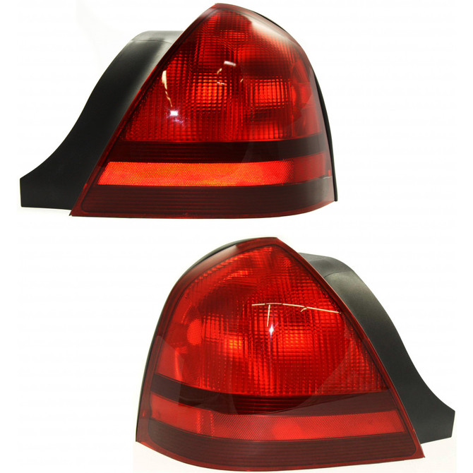 CarLights360: For 2003 - 2011 Mercury Grand Marquis Tail Light Assembly Driver and Passenger Side CAPA Certified  - Replaces FO2800173 (PLX-M0-11-6090-01-9-CL360A1)