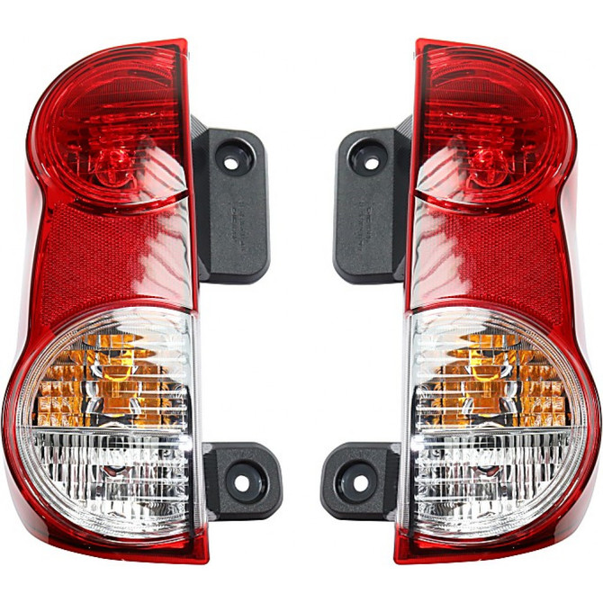 CarLights360: For Nissan NV200 Tail Light Assembly 2013-2021 Driver and Passenger Side DOT Certified w/Bulbs | Replaces NI2801201, NI2800201 | 265503LM0A, 265553LM0A (PLX-M0-11-6616-00-1-CL360A2)