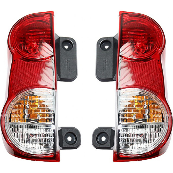 CarLights360: For Nissan NV200 Tail Light Assembly 2013-2021 Driver and Passenger Side DOT Certified w/Bulbs | Replaces NI2801201, NI2800201 | 265503LM0A, 265553LM0A (PLX-M0-11-6616-00-1-CL360A2)