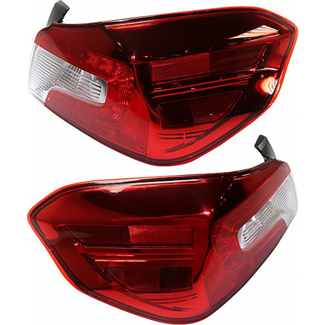 CarLights360: For 2015 2016 2017 2018 2019 Subaru WRX Tail Light Assembly Driver and Passenger Side DOT Certified w/Bulbs - Replaces SU2818106 SU2819106 (PLX-M0-11-6808-00-1-CL360A2)