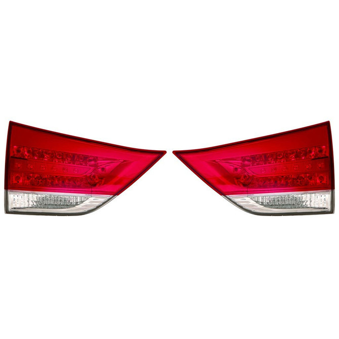 For 2011 2012 2013 2014 Toyota Sienna Tail Light Assembly Driver and Passenger Side DOT Certified w/Bulbs - Replaces TO2803125 + TO2802125 (PLX-M0-17-5282-00-1-CL360A1)