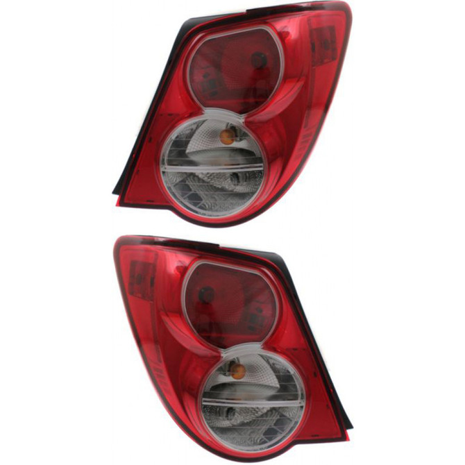 CarLights360: For 2012 2013 2014 Chevy Sonic Tail Light Assembly Driver and Passenger Side CAPA Certified w/Bulbs - Replaces GM2800251 Vehicle Trim: Sedan (PLX-M0-11-6420-00-9-CL360A1)