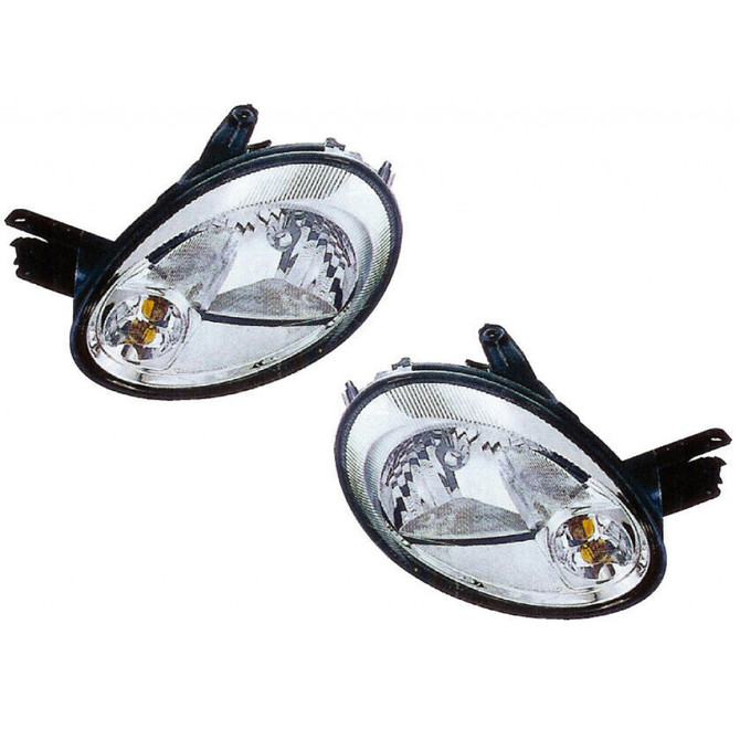 For Dodge Neon 2003 2004 2005 Headlight Driver & Passenger Side Bulbs Included CH2502162 CH2503151-Replaces 5303551AL, 5303550AM ; (PLX-M0-20-6390-90)