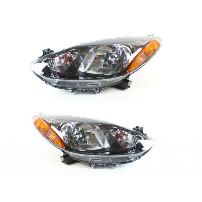 CarLights360: For 2011 2012 2013 2014 Mazda 2 Headlight Assembly Driver and Passenger Side CAPA Certified  - Replaces MA2518144 (PLX-M0-20-9302-01-9-CL360A1)