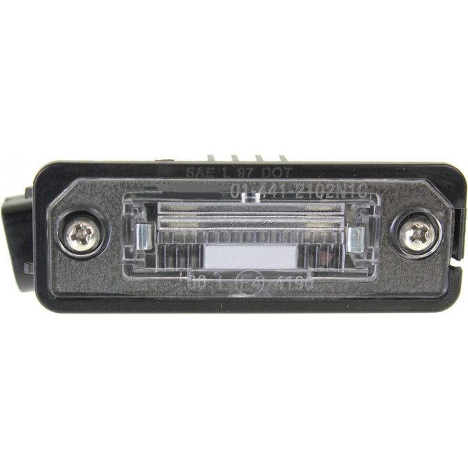 Carlights360: For 2006 2007 2008 2009 VOLKSWAGEN GTI License Plate Light Driver OR Passenger Side | Single Piece | w/Bulbs Tail Light - Replacement for VW2870107 (CLX-M1-440-2108N-AQ-CL360A3)