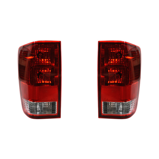 For Nissan Titan Rear Tail Light Assembly 2004-2015 Pair Driver and Passenger Side w/ utility compartment DOT Replaces: NI2800166 + NI2801166 (PLX-M1-314-1948L3AF)