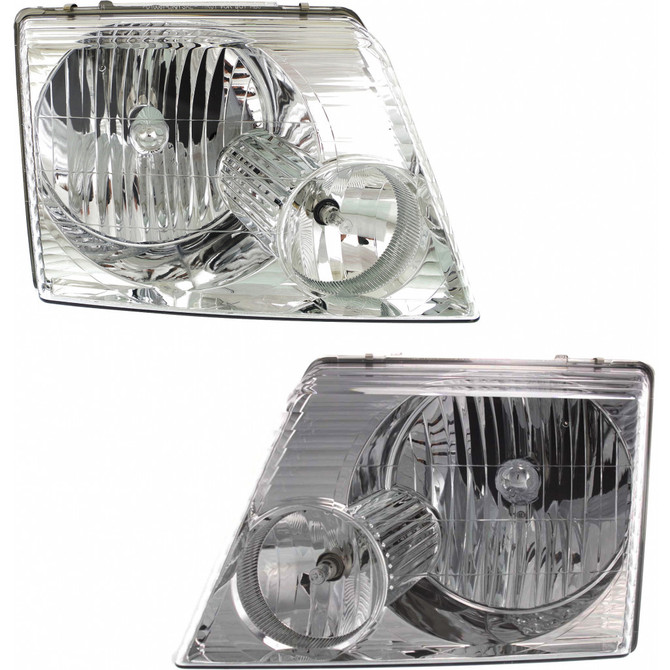 CarLights360: For Ford Explorer Headlight 2002 03 04 2005 Pair Driver and Passenger Side w/ Bulbs Replaces FO2502176 + FO2503176 (PLX-M1-329-1113L-AS-CL360A1)