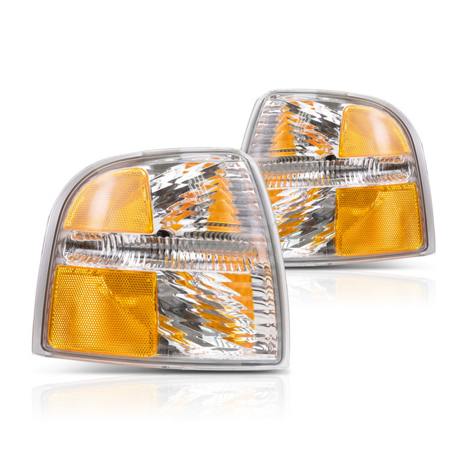 CarLights360: For Ford Explorer Signal Corner Light 2002 2003 2004 Pair Driver and Passenger Side (DOT Certified) Replaces FO2520167 + FO2521167 (PLX-M1-329-1503L-UF-CL360A1)
