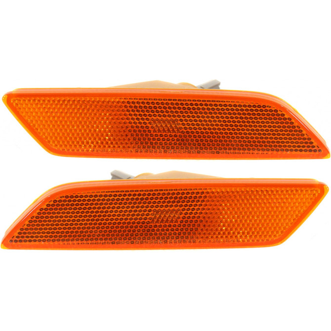 CarLights360: For Kia Magentis Side Marker Light 2006 07 08 2009 Pair Driver and Passenger Side w/ Bulbs Replaces KI2550106 + KI2551106 (PLX-M1-322-1406L-AS-CL360A1)