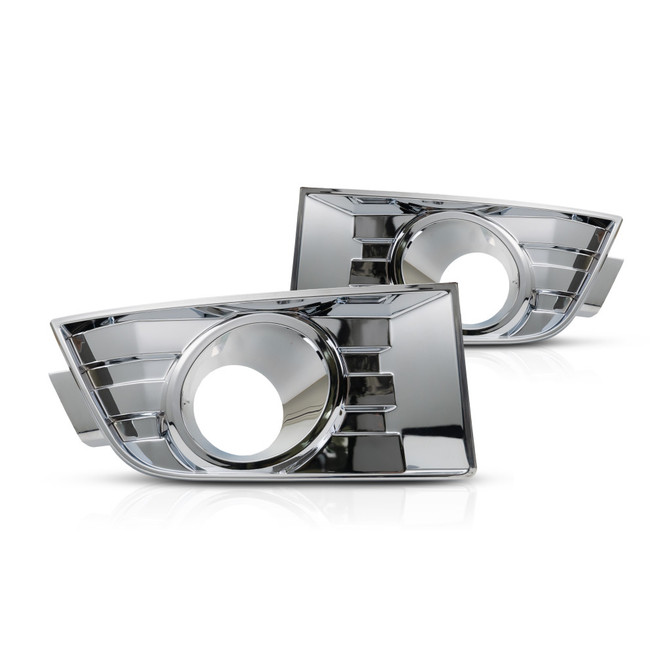 CarLights360: For Ford Edge Fog Light Bezel Cover 2007 2008 2009 2010 Pair Driver and Passenger Side For FO1038107 + FO1039107 (PLX-M1-329-2505L-UD-CL360A1)