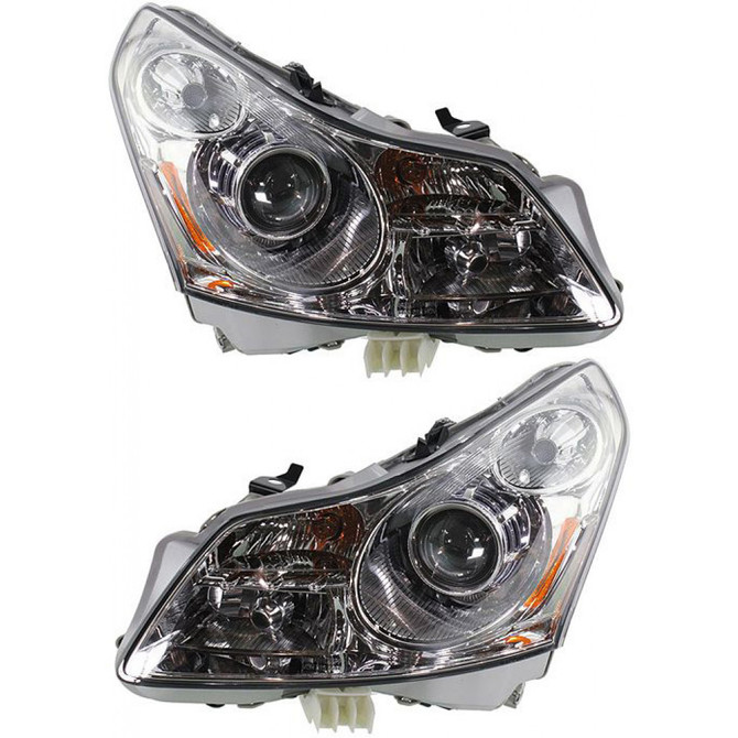 CarLights360: For Infiniti G35 Headlight 2007 2008 Pair Driver and Passenger Side HID IN2502137 + IN2503137 (PLX-M1-324-1101L-ASHD-CL360A1)
