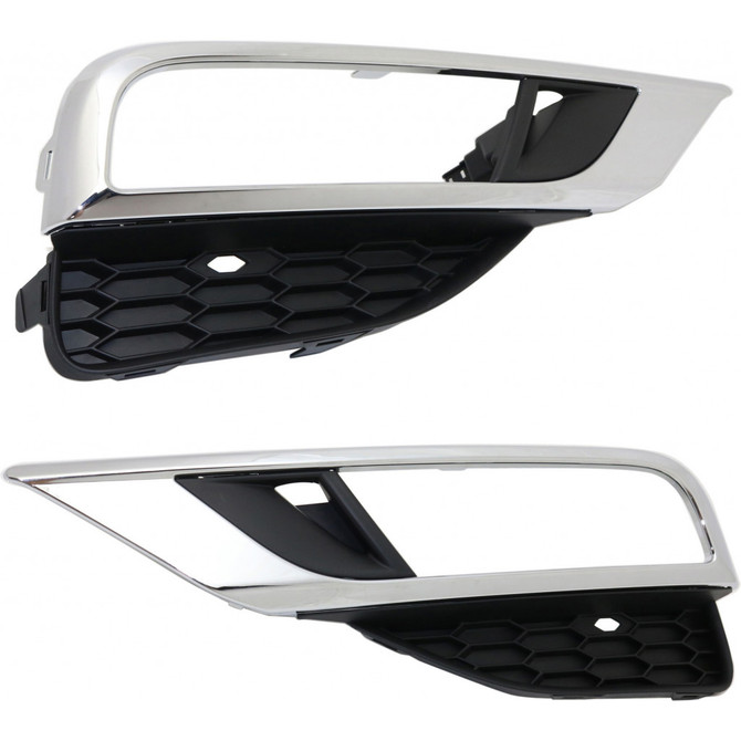CarLights360: For Honda CR-V Foglight Bezel Cover 2015 2016 Pair Driver and Passenger Side Replaces HO1038124 + HO1039124 (PLX-M1-316-2512L-UD-CL360A1)