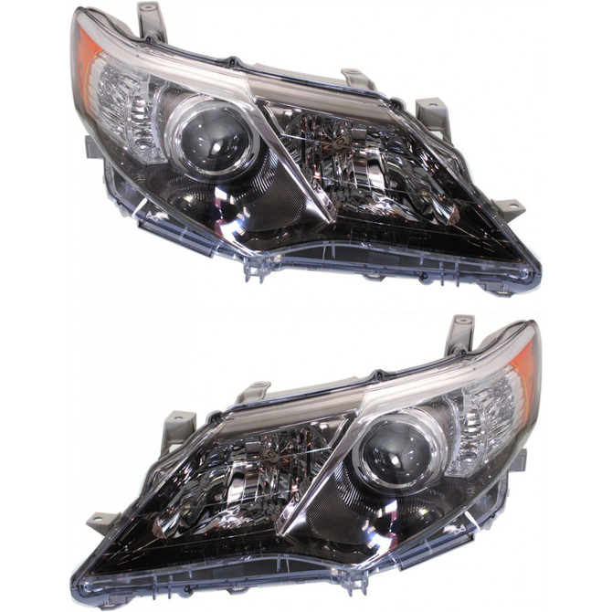 For Toyota Camry 2012-2014 Headlight Assembly Unit HID WO Inner Tail Light B AND Module Pair Driver and Passenger w/o bulbs and ballast (PLX-M1-311-11C8LMUSHM7)