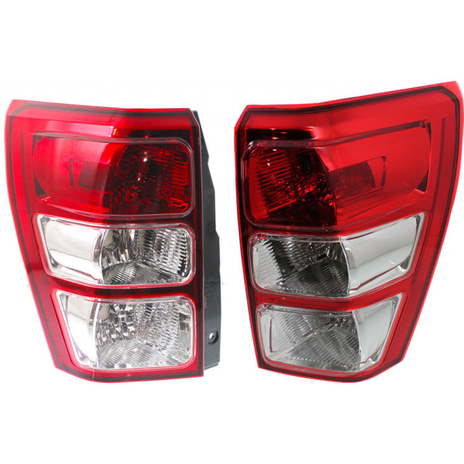 CarLights360: For Suzuki Grand Vitara Tail Light 2006-2011 Pair Driver and Passenger Side Replaces SZ2800102 + SZ2801102 (PLX-M1-317-1907L-US-CL360A1)