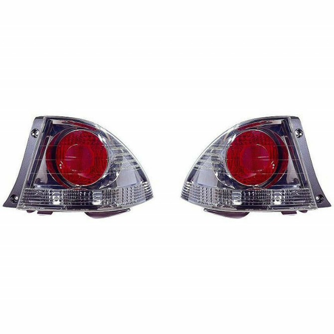 For Lexus IS 300 2002-2003 Tail Light Assembly Unit Pair Driver and Passenger Side Metallic (PLX-M1-211-19G6L3US7)