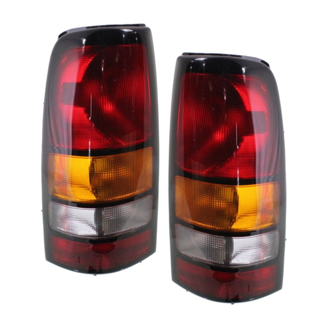 CarLights360: For GMC Sierra 1500 Classic Tail Light 2007 Pair Driver and Passenger Side w/ Bulbs DOT Certified Replaces GM2800177 + GM2801177 (PLX-M1-334-1901L-AFD-CL360A2)