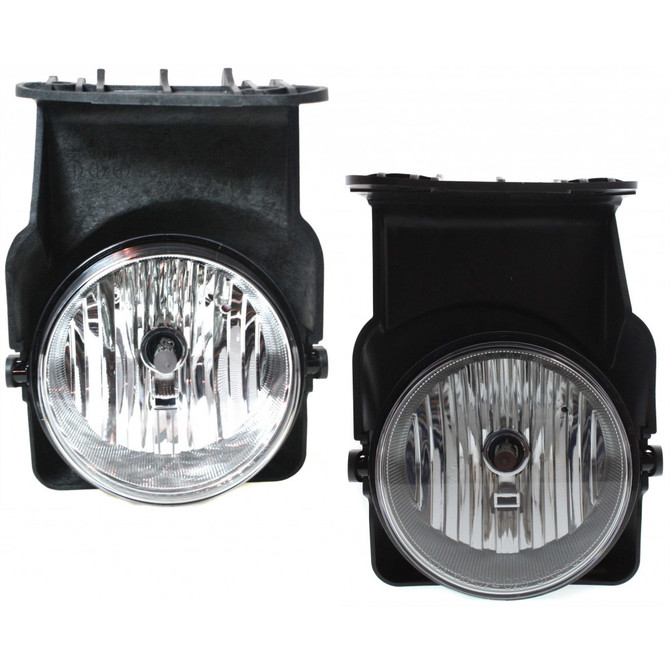 CarLights360: For GMC Sierra 1500 Classic Fog Light 2007 Pair Driver and Passenger Side w/ Bulbs (DOT Certified) GM2592154 + GM2593154 (PLX-M1-334-2008L-AFN-CL360A2)