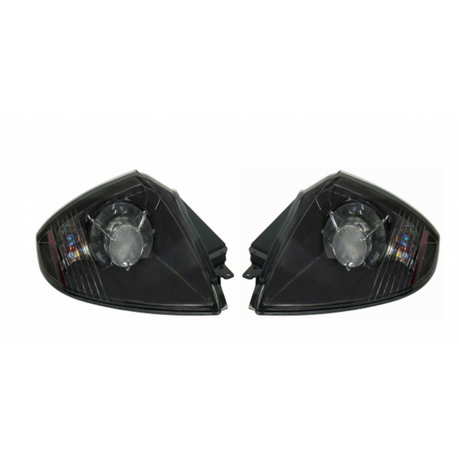 For Mitsubishi Eclipse Coupe 2006-2012 Tail Light Assembly Unit Black Bezel(W/LED) Driver and Passenger Side (CLX-M1-313-1923P-WS2)