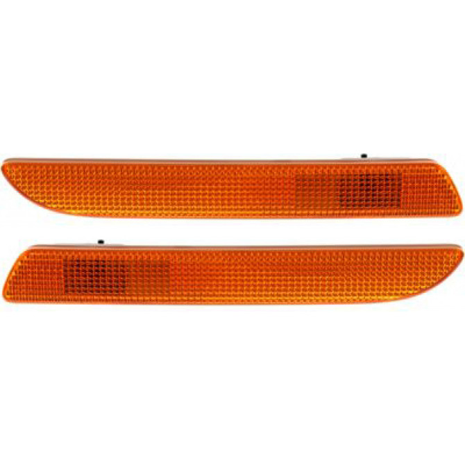 CarLights360: For 2003 2004 2005 2006 2007 Saab 9-3 Side Marker Light Assembly Driver and Passenger Side DOT Certified w/Bulbs - Replaces SB2530104 SB2531104 (Vehicle Trim: 4 Dr.) (PLX-M0-18-6072-00-1-CL360A2)