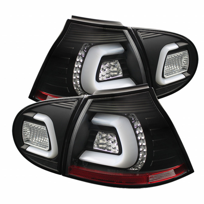 Spyder For Volkswagen Rabbit 2006-2009 LED Tail Lights Pair Turn Signal Black | 5073792