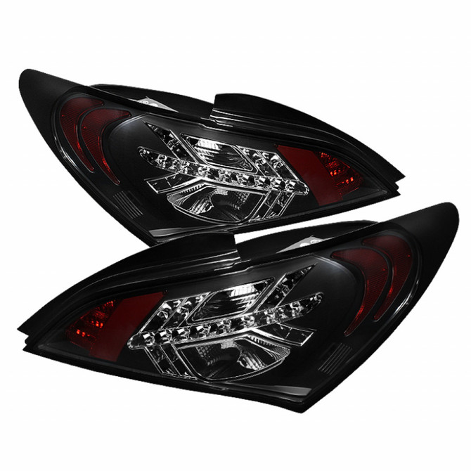 Spyder For Hyundai Genesis Coupe 2010-2012 LED Tail Lights Pair Black | 5034304