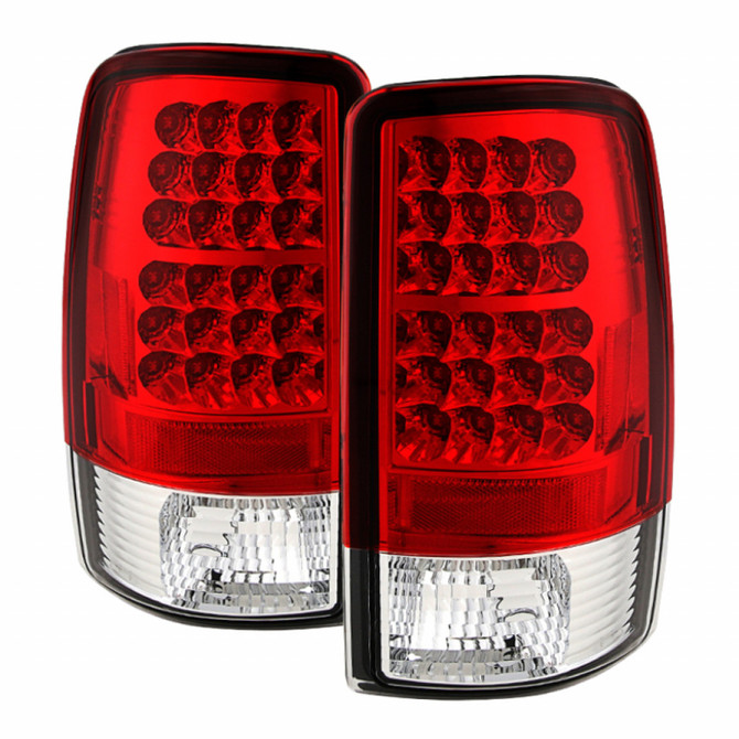 Spyder For GMC Yukon/Yukon XL 1500 2000-2006 LED Tail Lights Pair Red Clear | 5001542