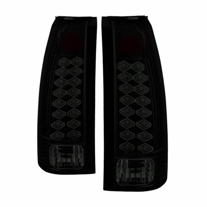 Spyder For Cadillac Escalade 1999 2000 LED Tail Lights Pair Black Smoke | 5077981
