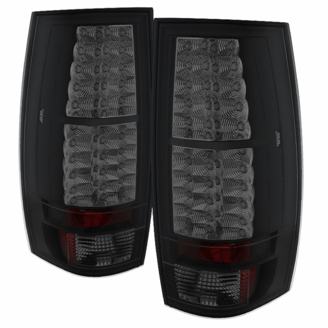 Spyder For Chevy Suburban 1500/2500 2007-2014 LED Tail Lights Pair Black Smoke | 5078087
