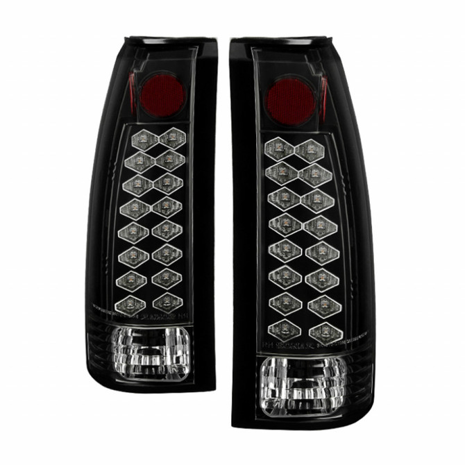 Spyder For Chevy C/K 1988-19994 LED Tail Lights Black ALT-YD-CCK88-LED-BK | (TLX-spy5001351-CL360A71)