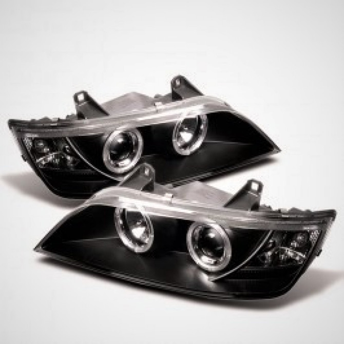 Spyder For BMW Z3 1996-2002 Projector Headlights Pair | LED Halo Black High Low | 5009081