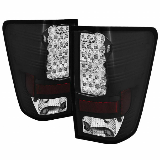 Spyder For Nissan Titan 2004-2015 Tail Lights Pair LED Black ALT-YD-NTI04-LED-BK | 5070067