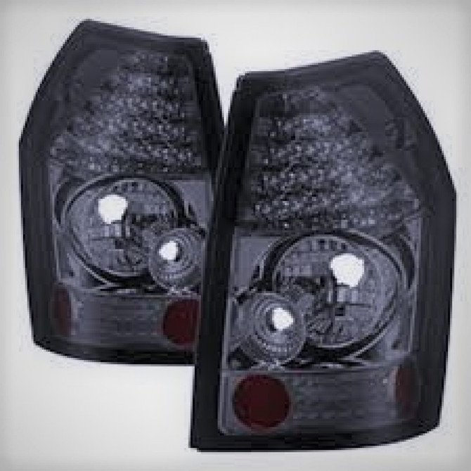 Spyder For Dodge Magnum 2005-2008 Tail Lights Pair LED Smoke ALT-YD-DMAG05-LED-SM | 5002402