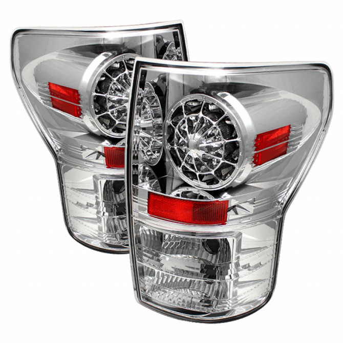 Spyder For Toyota Tundra 2007-2013 Tail Lights Pair LED Chrome ALT-YD-TTU07-LED-C | 5029591