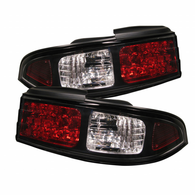 Spyder For Nissan 240SX 1995-1998 Tail Lights Pair LED Black ALT-YD-N240SX95-LED-BK | 5006622