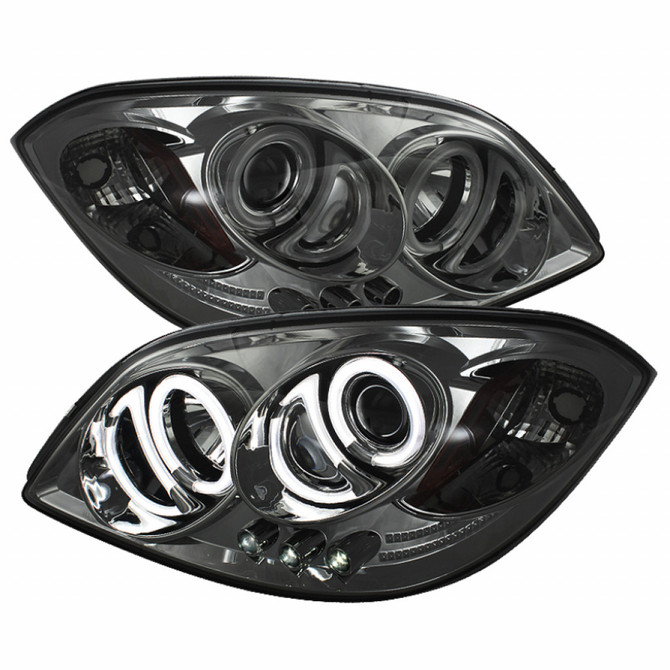 Spyder For Chevy Cobalt 2005-2010 Projector Headlights Pair CCFL Halo LED Smoke | 5041999